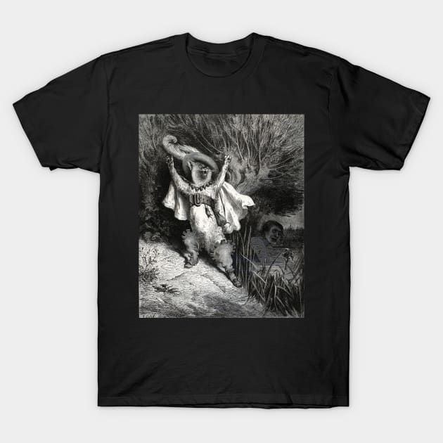 Puss In Boots - Gustave Dore T-Shirt by forgottenbeauty